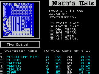 The Bard's Tale screenshot 1 for ZX Spectrum